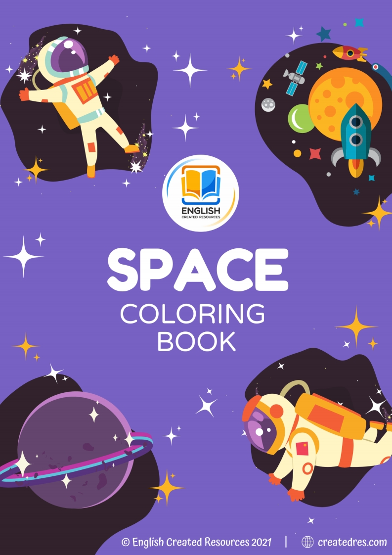 SpaceColoringBookCopyright2021EnglishCreatedResources-up211学习资料网